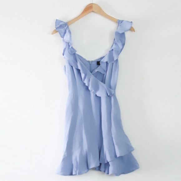 MAJORELLE Dresses & Skirts - MAJORELLE ‘Salsa’ Mini Dress Ruffled Baby Blue S
